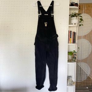 ASOS distressed Overalls Cacti Cactus Black